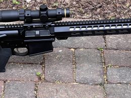 The Palmetto State Armory PA-10 cuts an attractive silhouette. It is shown here with a Leupold VX-Freedom 1.5-4x20 scope with an illuminated firedot MOA ring and a Magpul M-LOK Bipod.