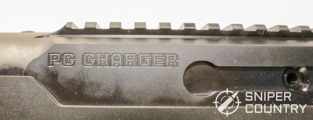 Engraving and rail of the Ruger Charger
