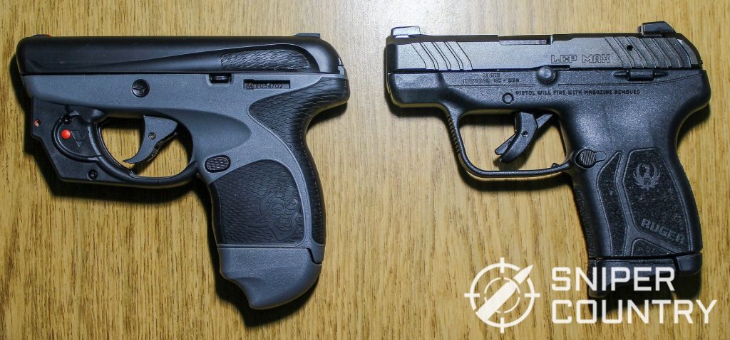 Ruger LCP Max Spectrum compared side by side