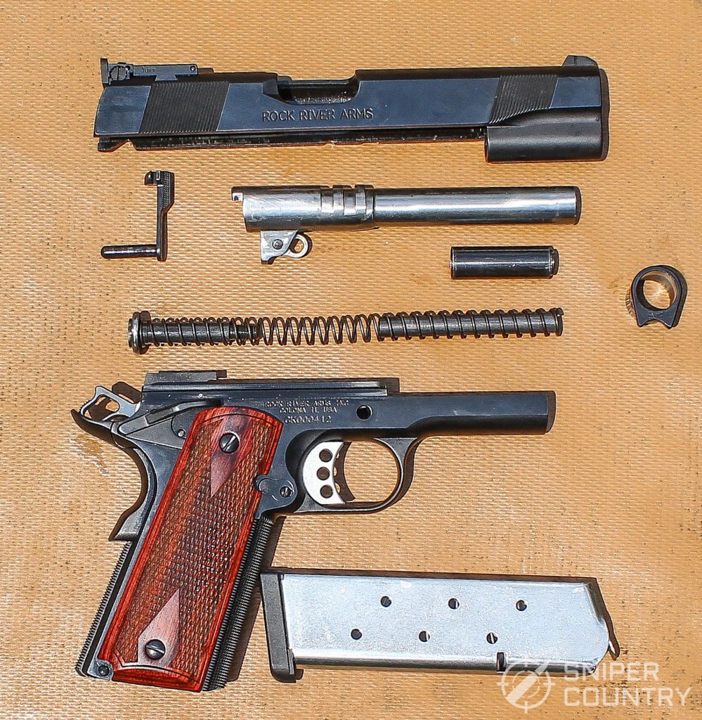 Rock River Arms 1911A1 field stripped