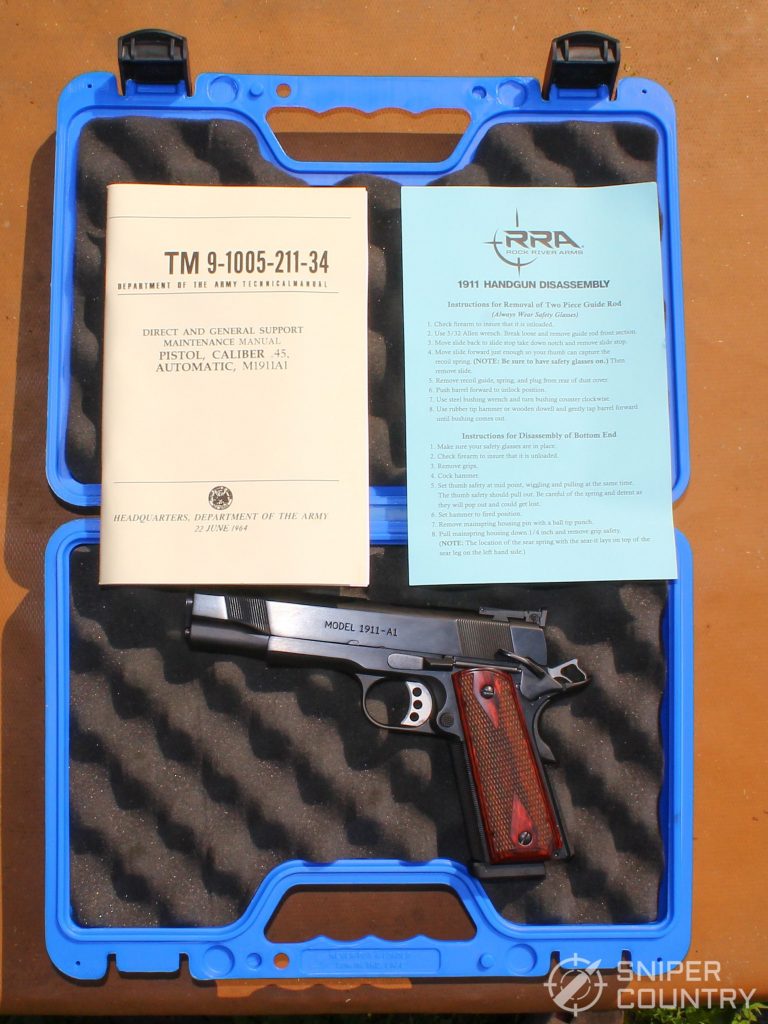Rock River Arms 1911A1 unboxed with manuals
