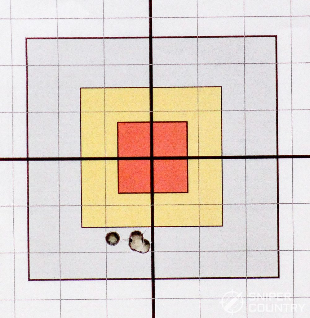 Bear Creek Arsenal AR 7.29x39 target shot with soft-point not JHP