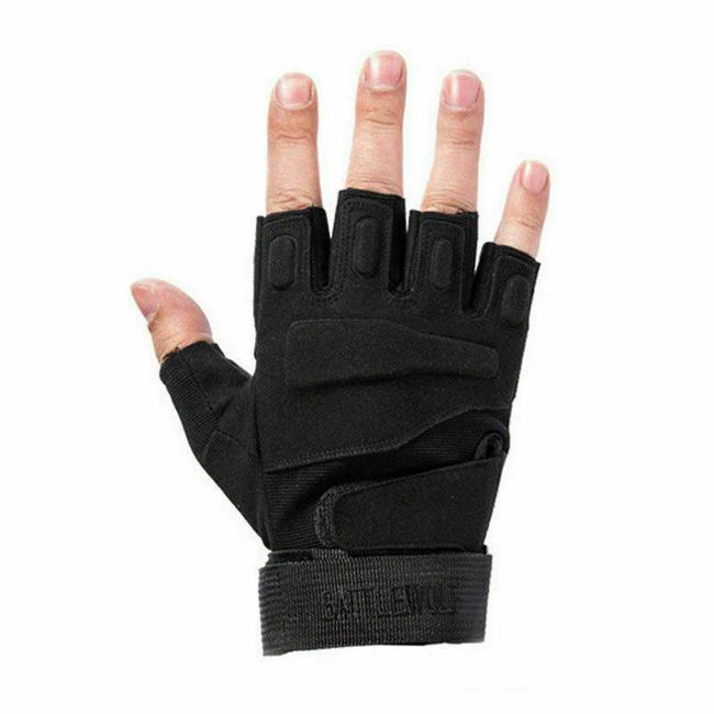 Tactical Half Finger Glove back portion