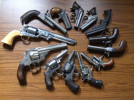 A collection of revolvers