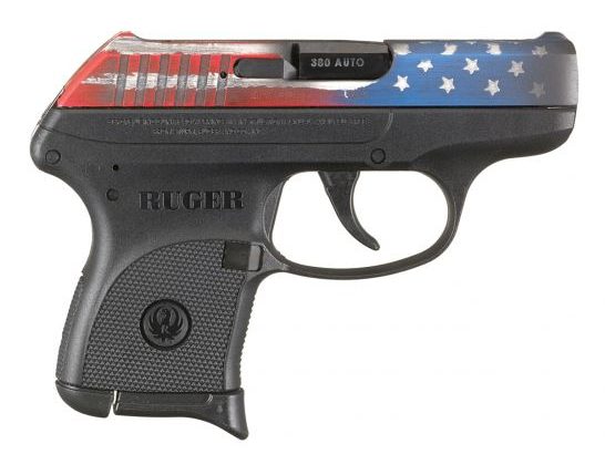Best .380 ACP Pistol Ruger LCP American Flag Cerakote