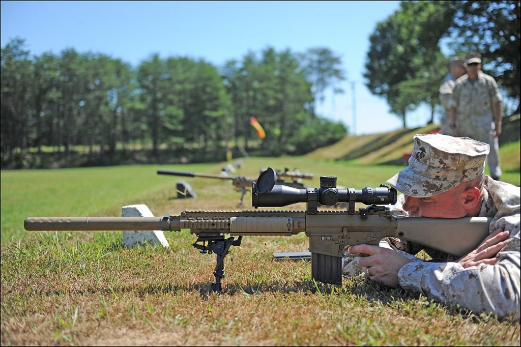Best AR-10 Rifles Marine Corps Holding the M110 SASS