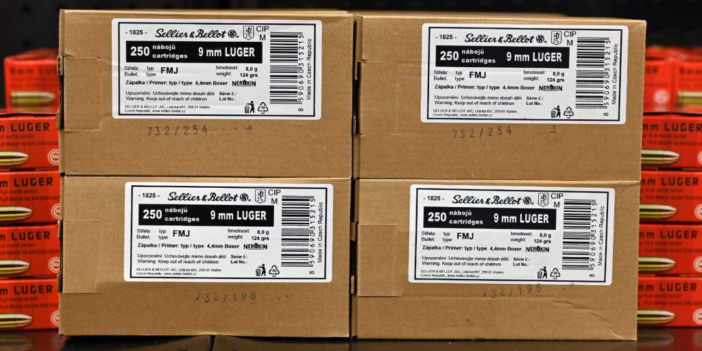 Buy ammo online - boxes of 9mm Luger