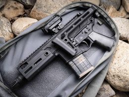 Sig MCX folded and stored in a bag