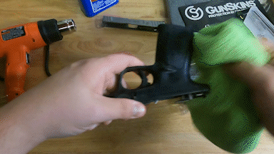 Cleaning glock for gun skin