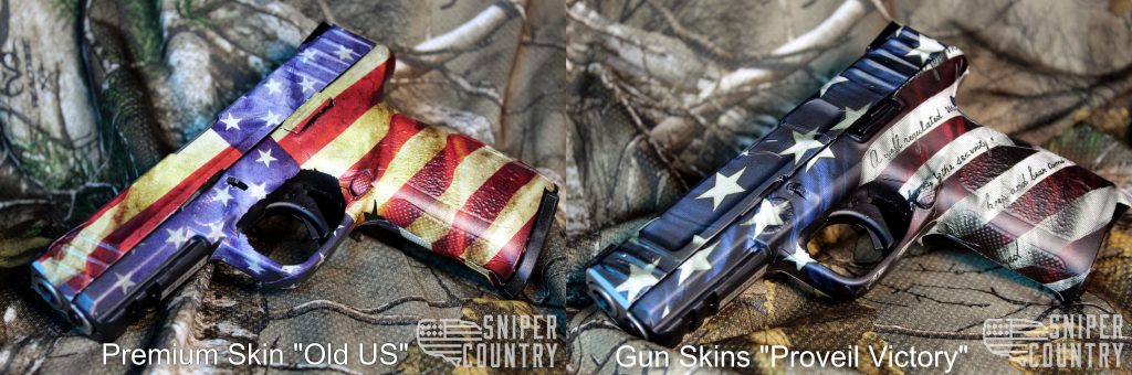 Side by side premium skins and gun skins