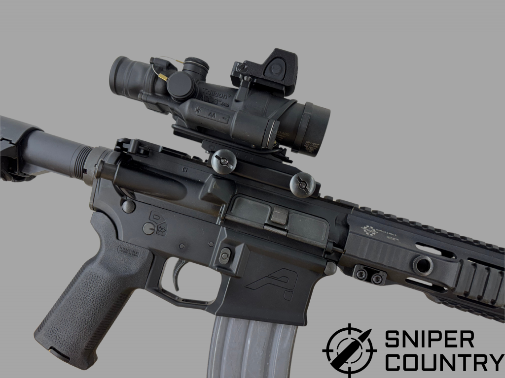 AR15 with acog optic and magazine
