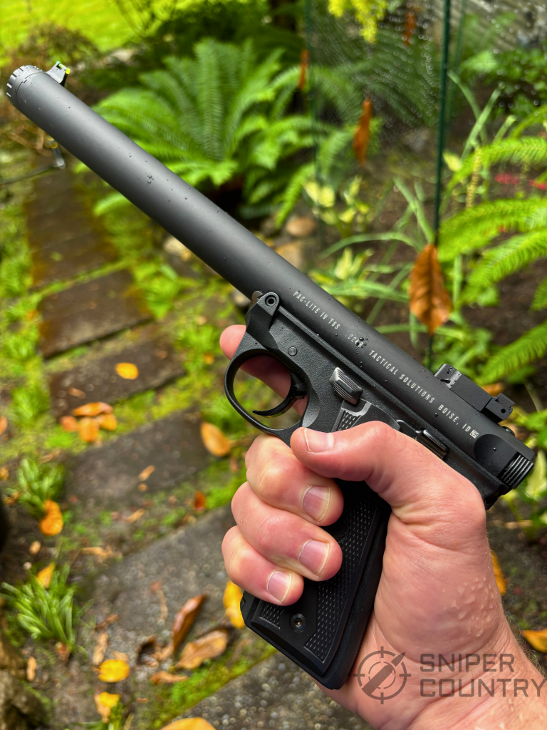 Silenced Ruger mk4 22lr pistol