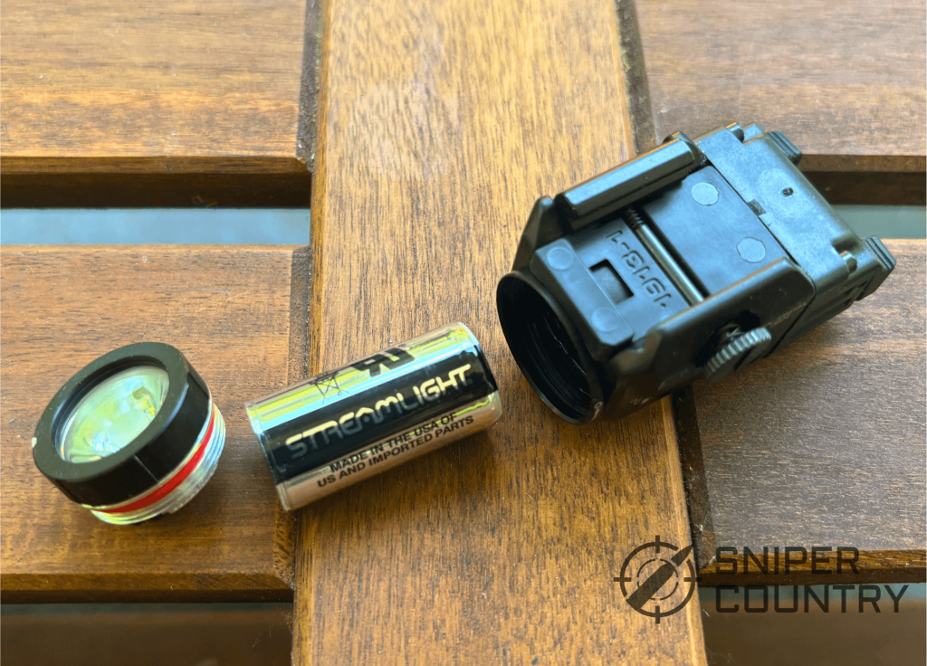 TLR7x pistol light and battery