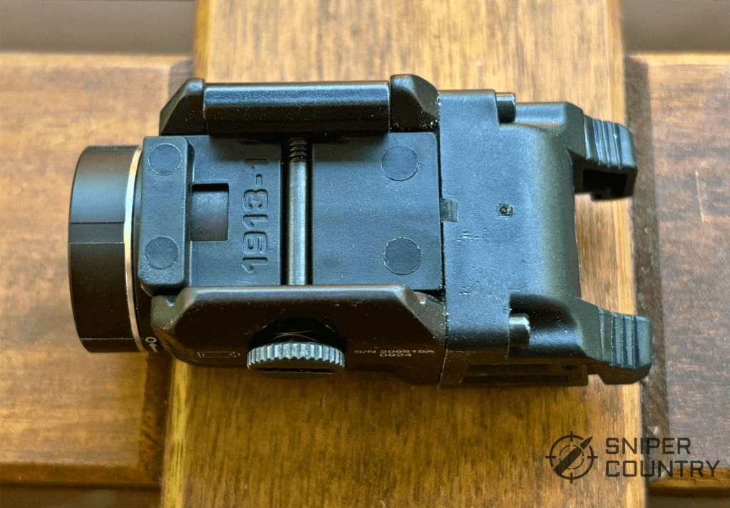 top side of the TLR-7X pistol light
