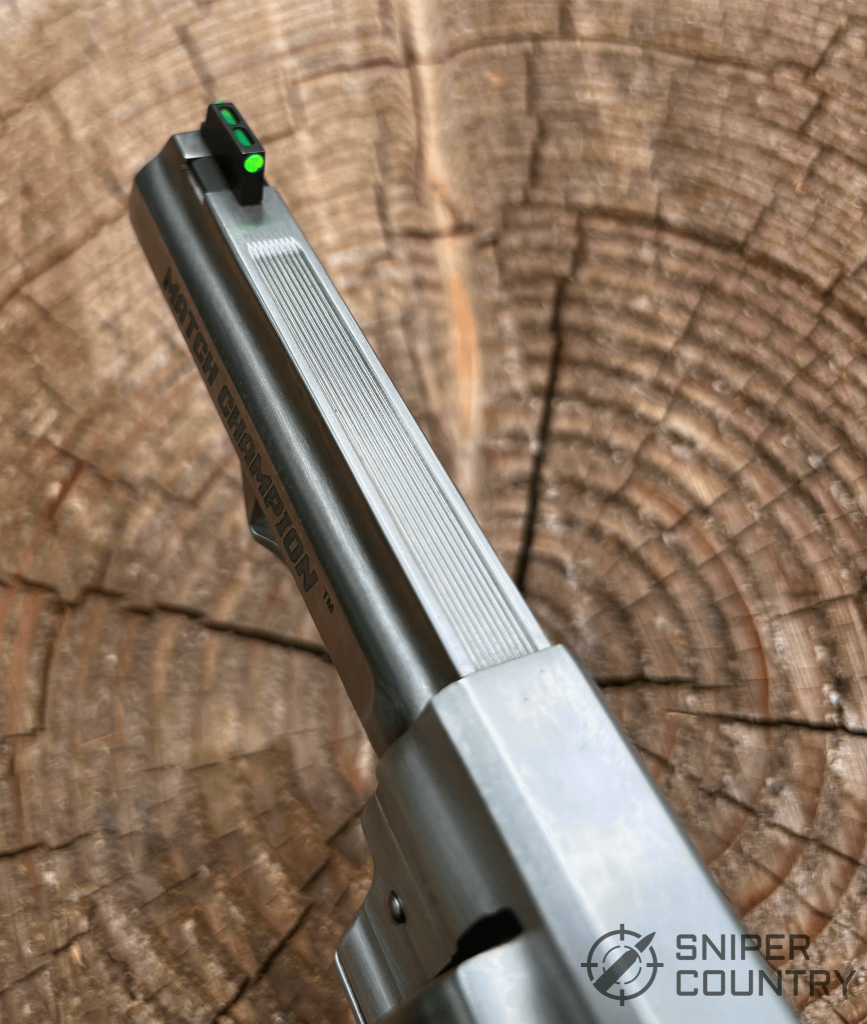 Ruger GP100 fiber optic sight