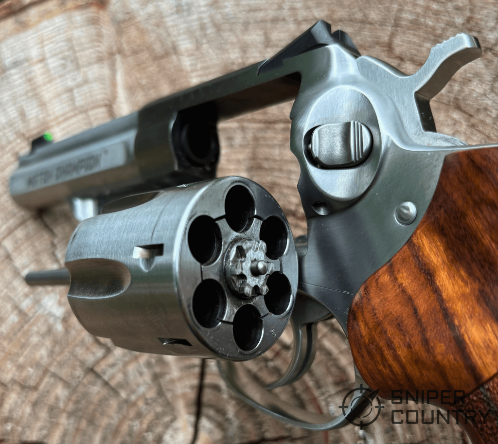 Ruger GP100 cylinder charge holes