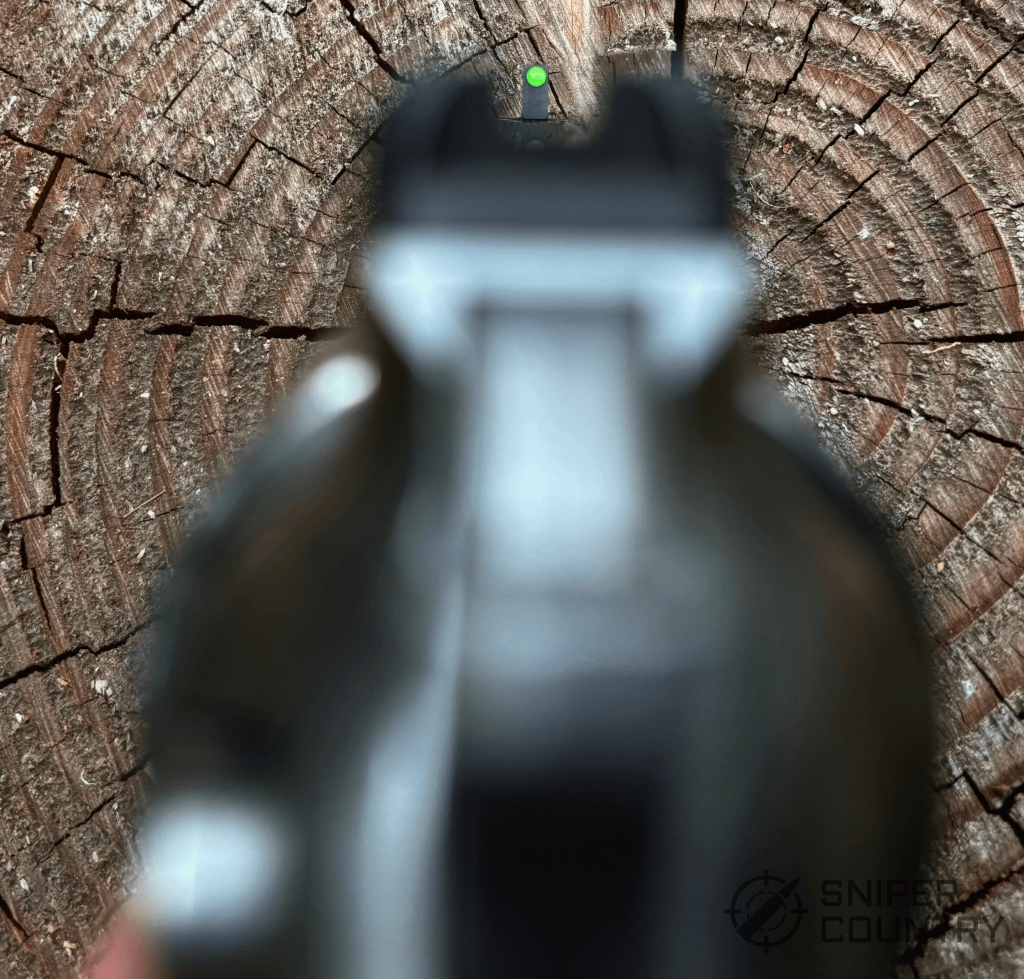 Gp100 fiber optic front sight